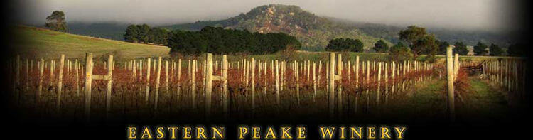 Eastern Peake vineyard at sunset